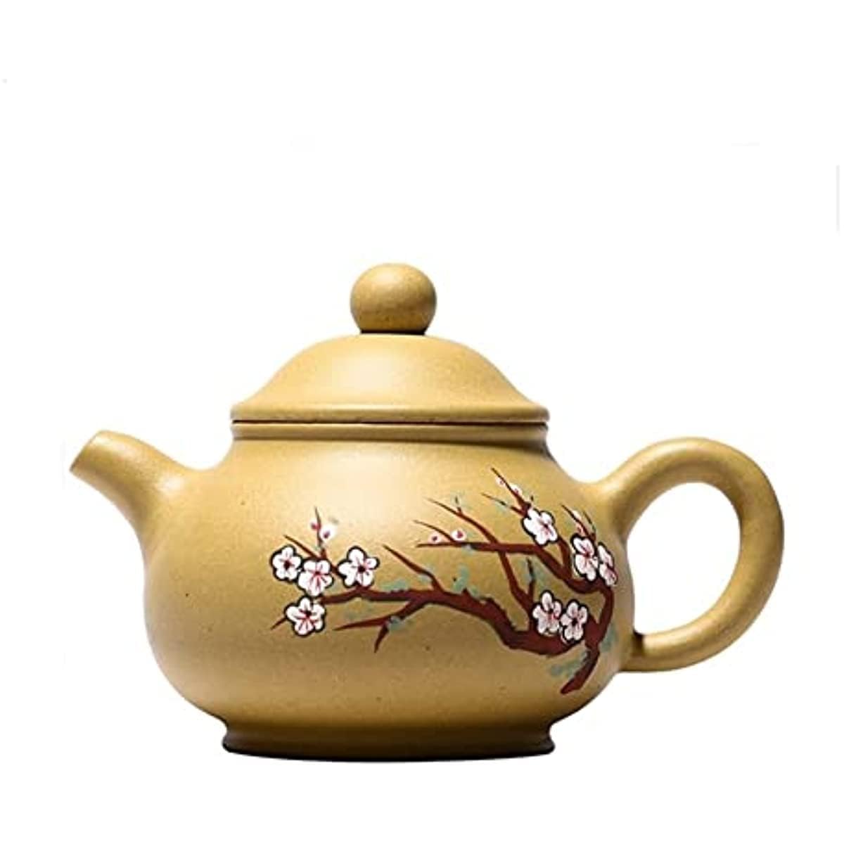 Service à thé Chinois 200 ML, théière Violette, théière en Terre Cuite avec Filtre intégré, idéale pour la Maison et Le Bureau.