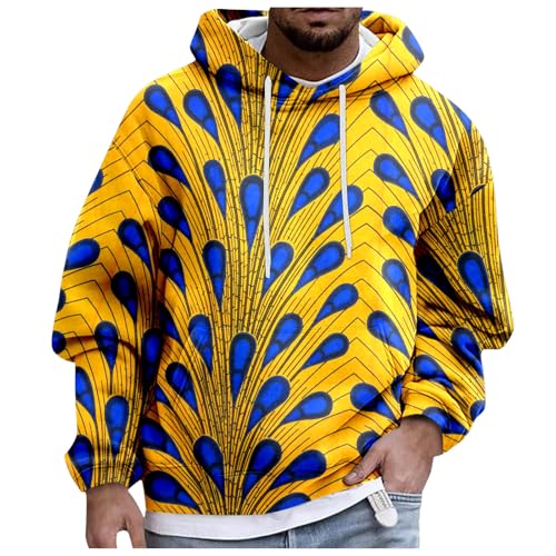 Sweat coton doux homme imprimé africain pour éviter le froid avec style