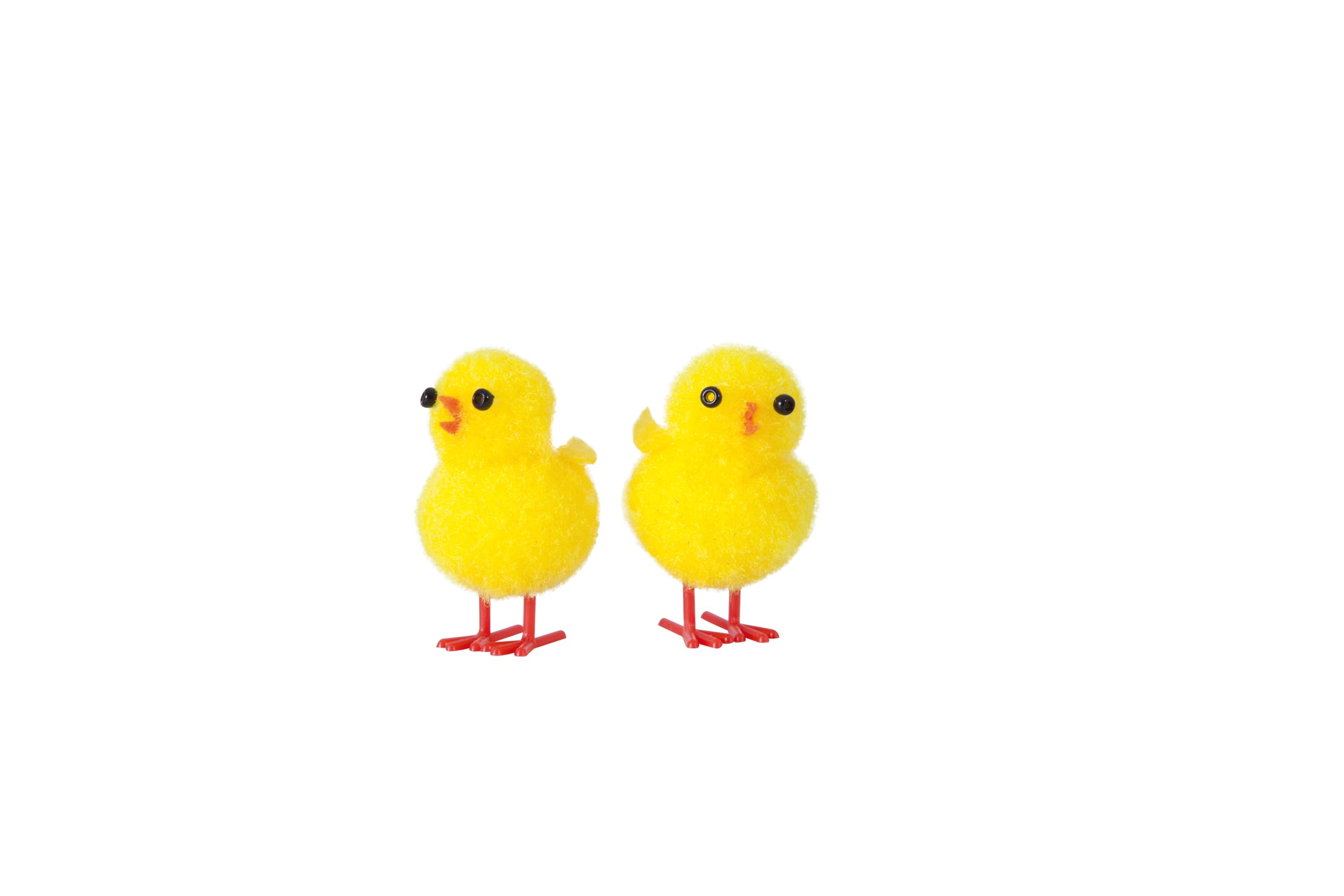 Rubies Pollo Amarillo Algóndon Pascua, 3.5 centímetros, Paquete de 36 Unidades, Decoración Pascua, Figura Pollitos, La Mona