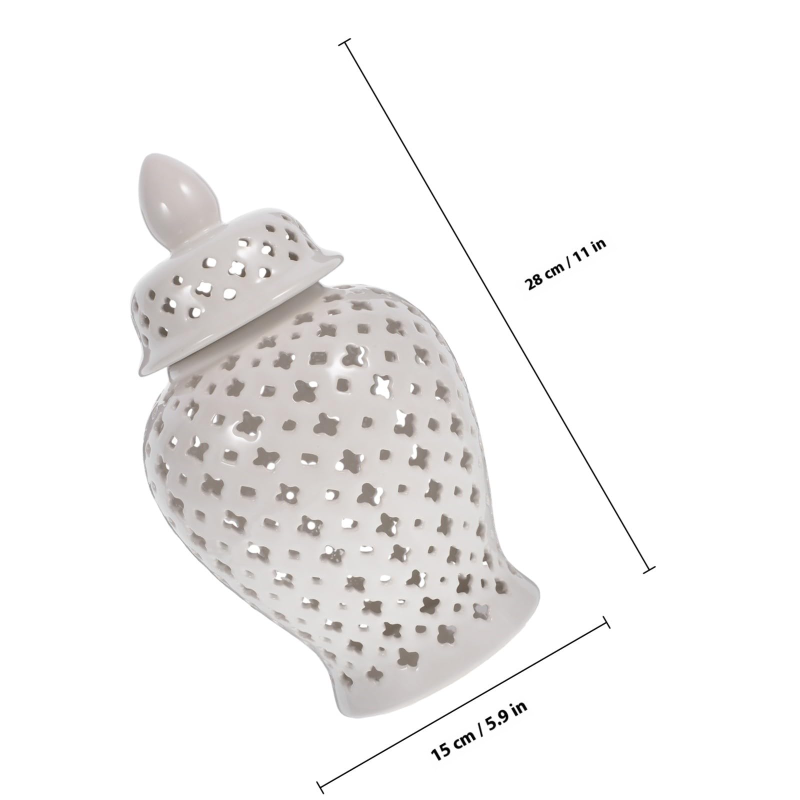 Hohle Keramik Blumenvase als Tischdeko Robuster Blumenhalter für Hochzeitsfeier und Inneneinrichtung Geeignet für Terrasse Balkon und Wohnzimmer