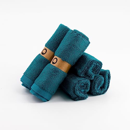 BOKU - Lot de 5 Serviettes en Fibres Naturelles de Bambou - Serviette Absorbante Ultra Douce Idéale pour Un Séchage sans Irritations après Utilisation d'un...