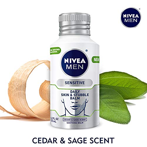 Nivea Men Sensitive Skin & Stubble Balm - Mens Face Lotion For Before And After Shave – 4.2 Fl. Oz. Bottle #TOP3