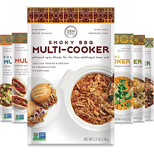 Gourmet Spice Blends for Home Cooking (Sampler Pack of 6) Seasoning Pack For