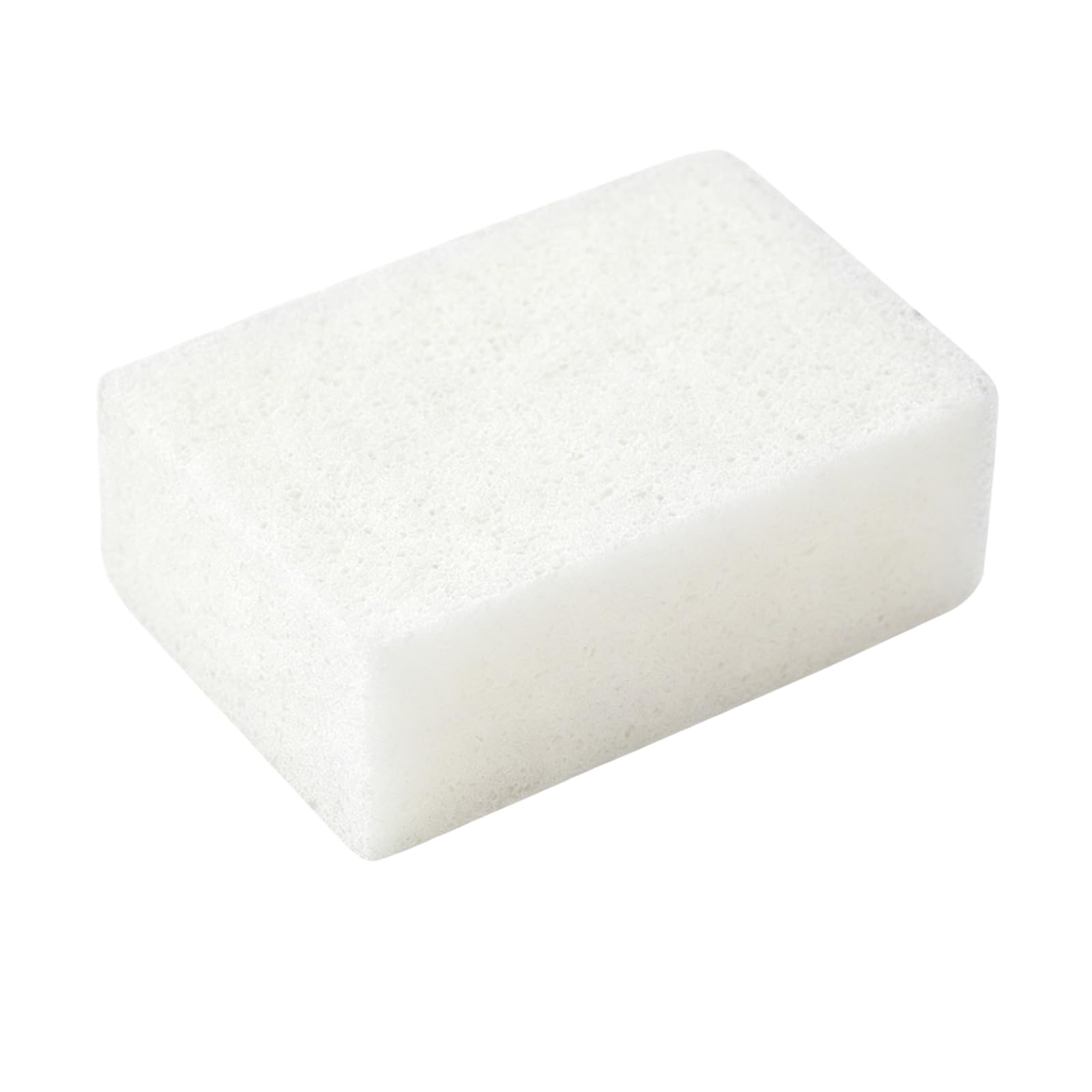 Alloneslife White Compact Pumice Grill Scraper For Easy Removal Of Tough Grease Charred Debris From Barbecue Grates For Outdoor Outdoor Kitchen Tool