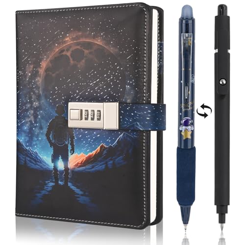 Diario para niños y niños, diario con candado, cuaderno para niños, escolarización, Navidad, ...