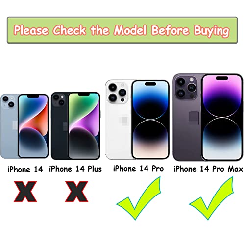 14 Pro Max Back Camera Lens Glass Replacement for iPhone 14 Pro Max, Rear Lens Glass Replacement Reparing Toolkit with Pre-Installed Adhesive