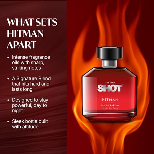 Image of Layer'r SHOT Hitman Eau De Parfum for Men, 100ml