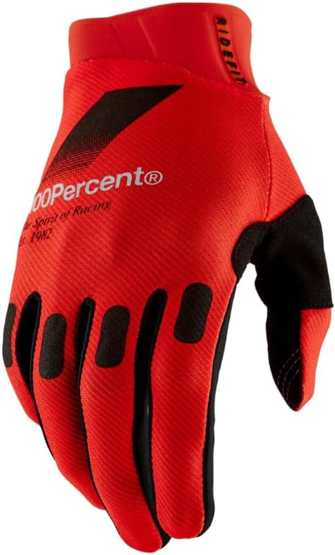 100% RIDEFIT Glove - Touch Screen Friendly & Lightweight Gloves for Bike Riding & MX - Bike Gloves with Neoprene Design - Korp Yellow, Small