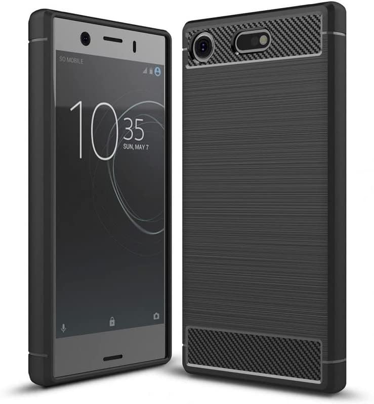 Image of Hybrid Carbon Fiber Back Case for Sony Xperia XZ1 (Black)