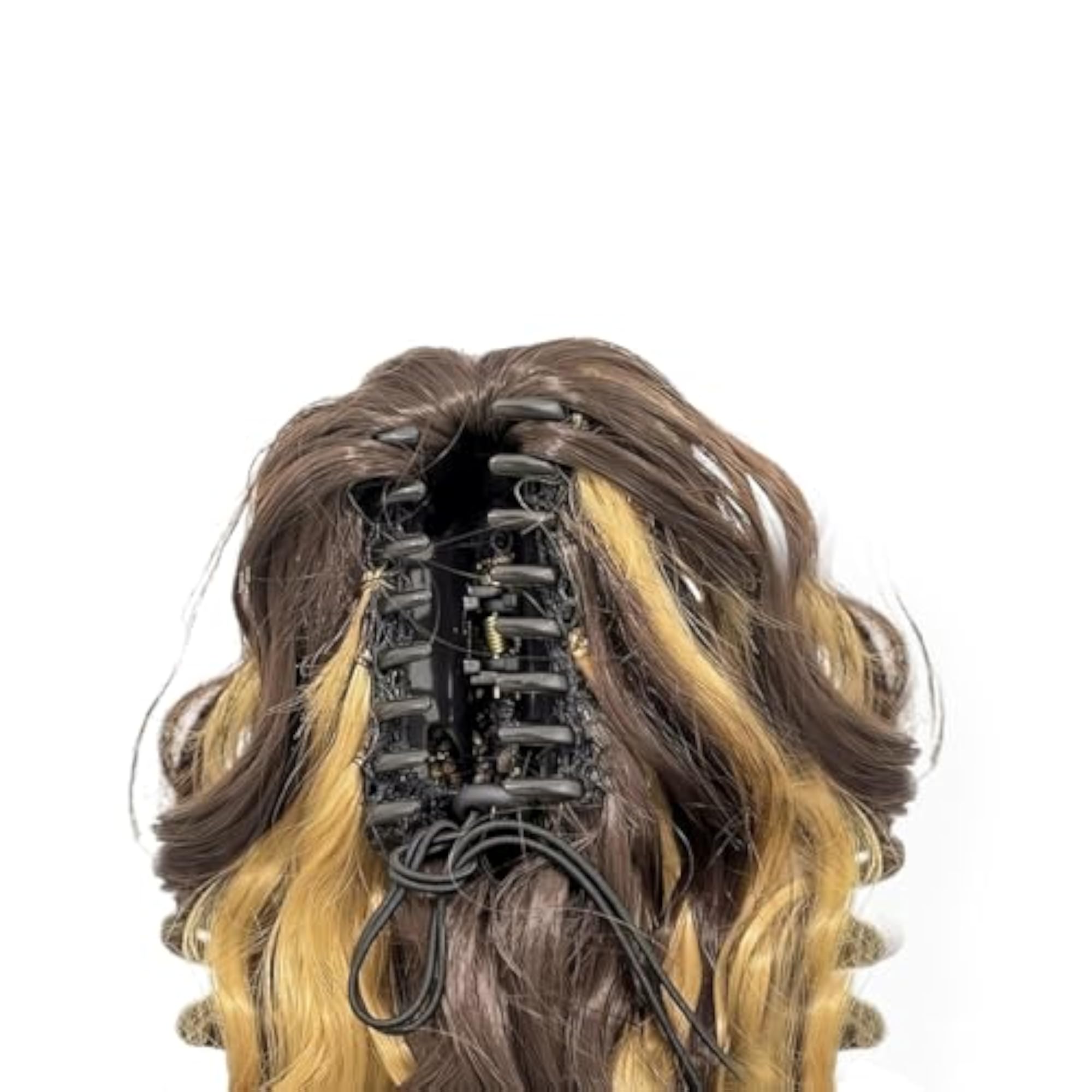 Wavy Ponytail Hair Extension Wig for Women, Highlighted