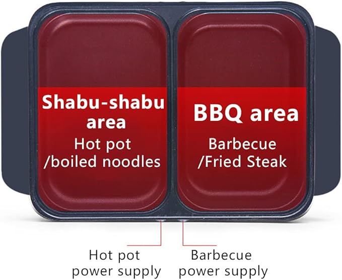 Olla Eléctrica con Parrilla 2 en 1 Antiadherente para Barbacoa y Sopa miniatura 5