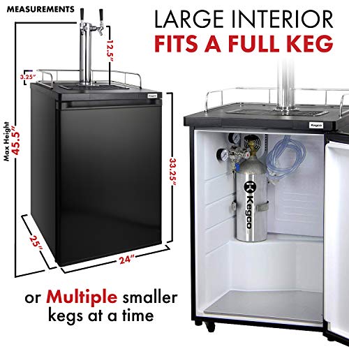 Kegco Hbk209B-2 Keg Dispenser, Black #TOP7