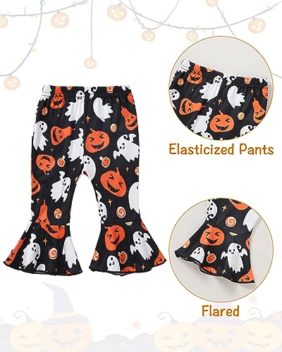 Image of DISAUR Baby Girls Clothes Newborn Infant Baby Girls Outfit Long Sleeve Ruffle Romper Floral Pants Headband Sets 0-18 Months
