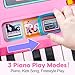 Baby DJ Table for Toddlers 1-3 with Music & Light, Musical Baby Piano Toys 6-9-12-18 Months Toddler Activity Table Music Instruments Learning Toys for 1 Year Old Girl Valentine Birthday Gifts Age 0-2