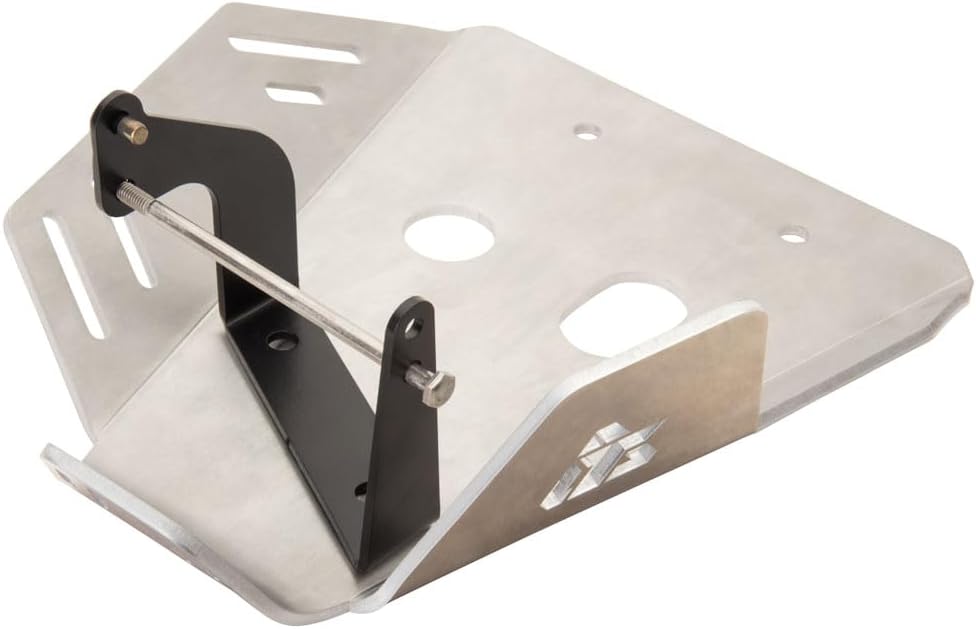 TUSK Aluminum Skid Plate Silver for Honda CRF110F 2019-2024