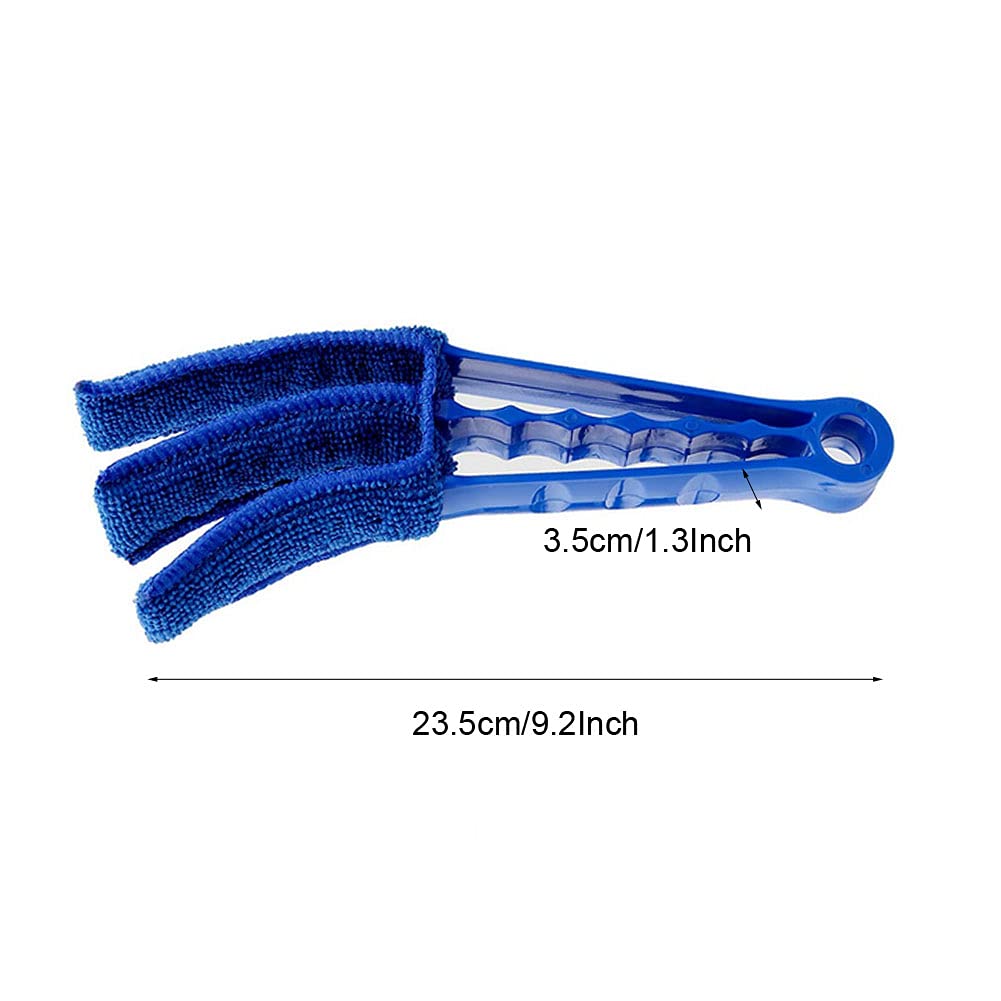 Lot De 2 Brosses De Nettoyage Amovibles Et Lavables Avec 6 Manchons En Microfibre Pour Stores Vénitiens, Climatiseur, Grille D'aération De Voiture Et Plus Encore