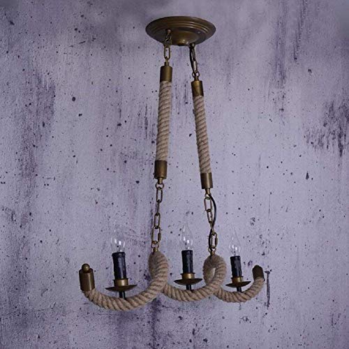 Chandelier de style européen triple éclairage vague pour café