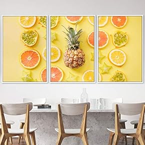 signwin 3 Piece Framed Canvas Wall Art Colorful...