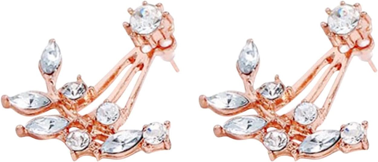 Branch Rhinestone Earrings for Girl Wrap Stud Ear Cuff for Women Earring Cuff Stud Ear Cuffs Hoop Earrings Ear Wrap Cuff Piercing Studs Earrings Womens Dangle Womens Earrings Set Earrings