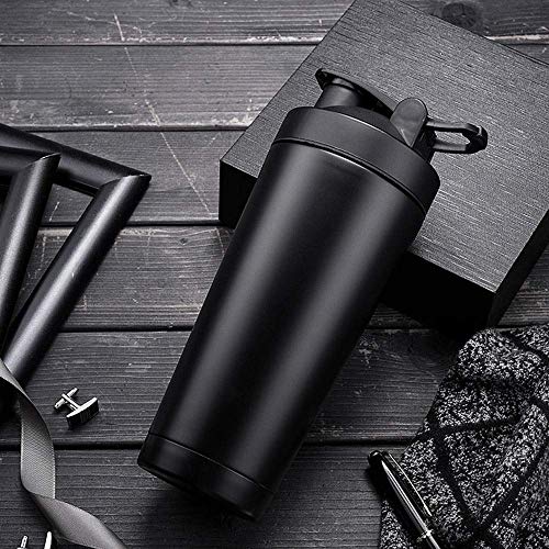 Tianba Edelstahl Mode 700ML große Kapazität Edelstahl Sport Wasser Tasse, auslaufsicheres Design, sicher und sicher zu Trinken Niemals Enden (Color : Blue)