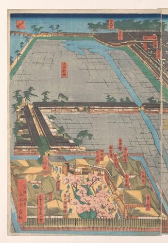 Póster sobre lienzo Utagawa Sadahide Overzicht Van De Wijk Honcho cuadro para hogar 60x90cm