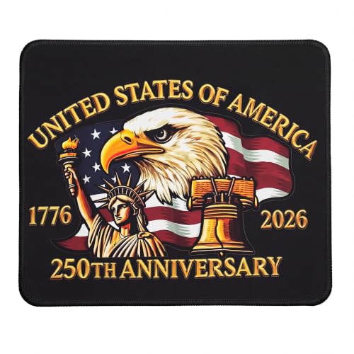 250 Anniversary Mouse Pad,Eagle and Flag Design Mouse Pads for Desk by Mogoojo - Used condition - US$8.82