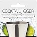 BarCraft Medidor Doble de Bebida Jigger, Efecto Pulido, Acero Inoxidable, 25 ml...