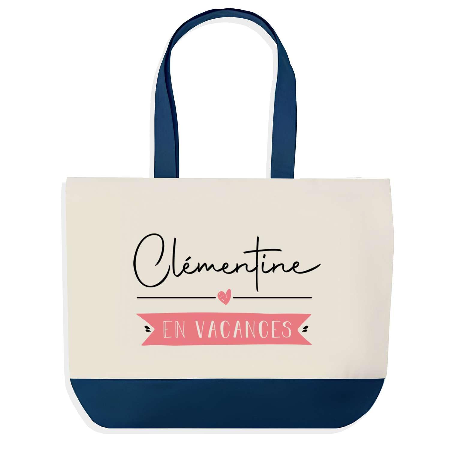 Sac de shopping bleu Clémentine : idée cadeau originale collègue - 5