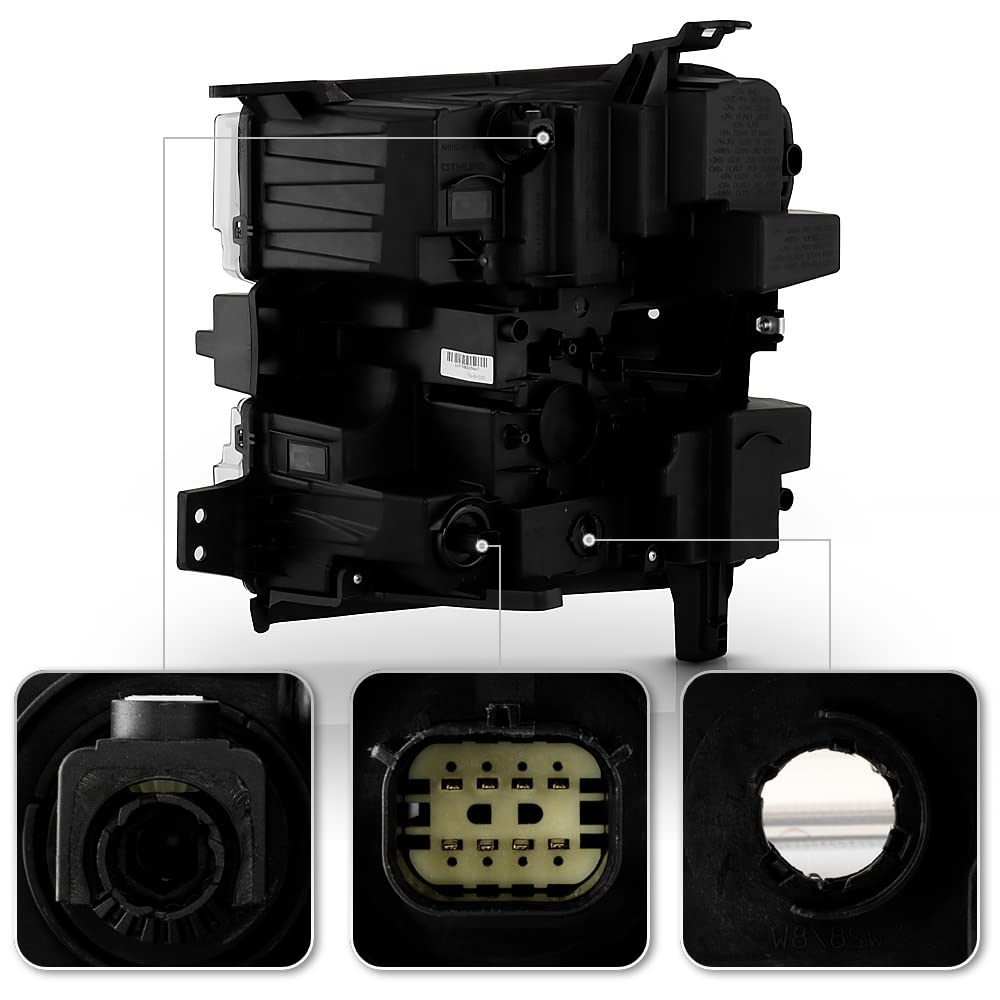 OEM-Style Halogen Headlights For 2019-2021 Chevy Silverado 1500 (Non-LED Models)