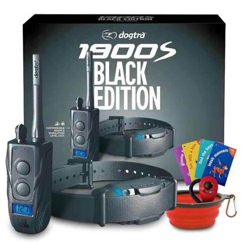 Dogtra 1900s Black Edition with Boost & Lock - Bark Collar for La...