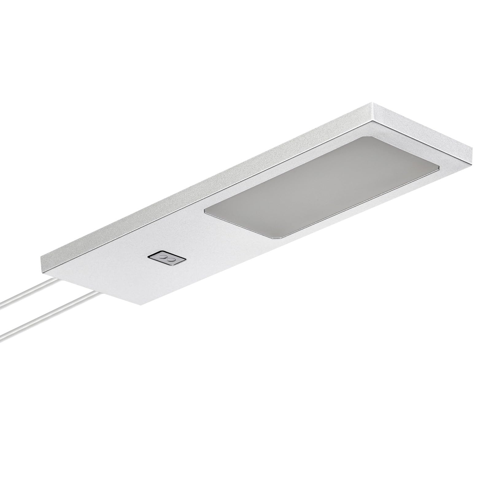 SOTECH 1er Set LED-Möbelleuchte GIULIA II mit Sensor silbergrau, 4000K neutralweiß inkl. Trafo & Verteiler Unterbauleuchte Schrankleuchte Vitrinenbeleuchtung