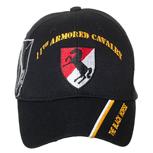 Artisan Owl Officially Licensed US Army Armored Division Black Embroidered Baseball Cap - Multiple D