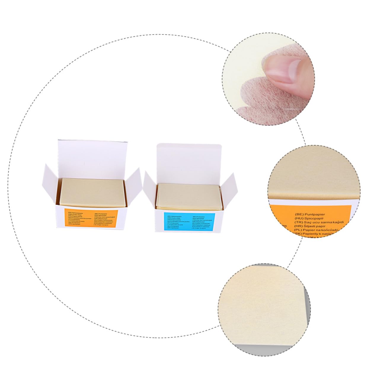 HAPINARY High Temp Resistance Hairdressing Paper 2 Pack Perm Kit Paper for Salon Random Color