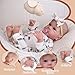 Milidool Lifelike Reborn Baby Dolls Girl - 20 Inch Realistic Newborn Baby Dolls with Poseable Body, Real Life Baby Dolls with Accessories for 3+ Year Old Girls Gifts, Pretend Play, Collection