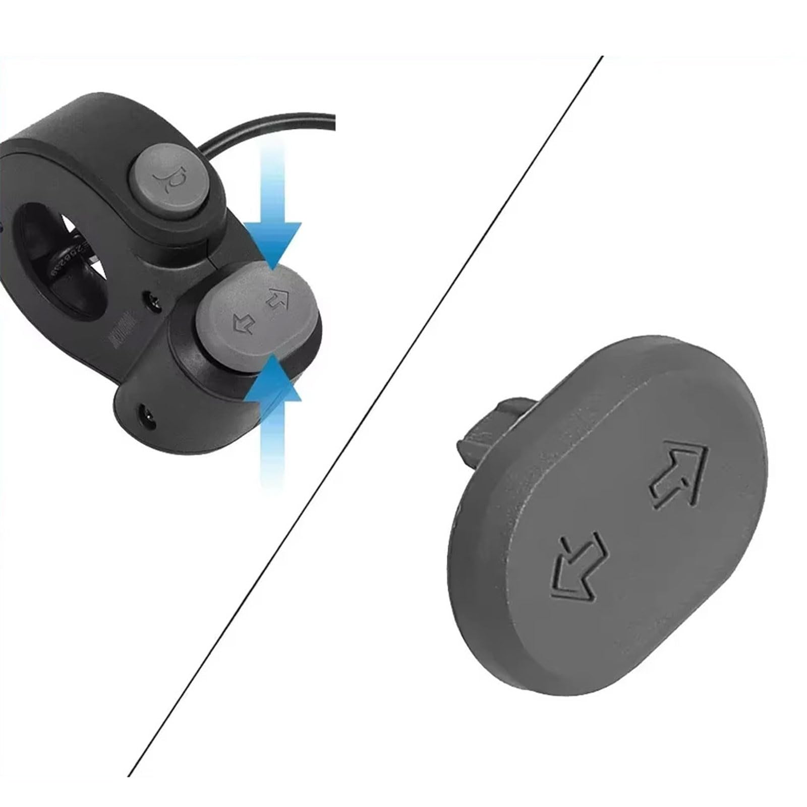 Interruptores de Intermitente para Ninebot F2/F2 Plus/E2 PRO/MAX G2, Botón de Repuesto para Scooter