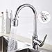 WAISSGURT Kitchen Faucet Aerator Sink Tap Sprayer Head -360 Degree Rotatable ABS Anti-Splash Faucet Sprayer Head Replacement - Sink Nozzle Attachment with 2 Modes (Chrome Short)