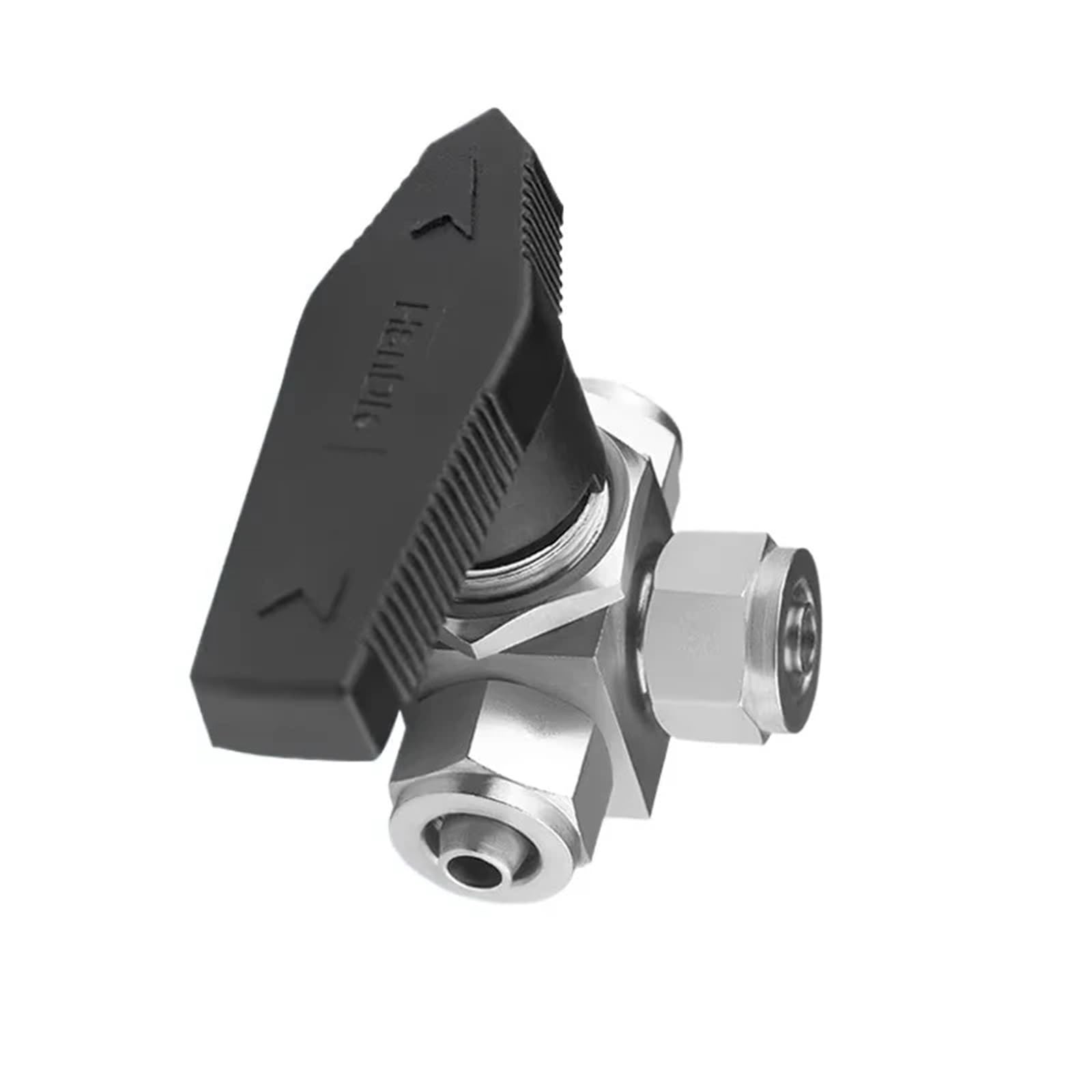 Poziomy trójnik L/T Port Fit 4 6 8 10 12 14 mm wąż szybko odcinający zawór kulowy 304 316 stal nierdzewna pneumatyczne powietrze 1 szt. (10 x 6,5 mm, SS316)