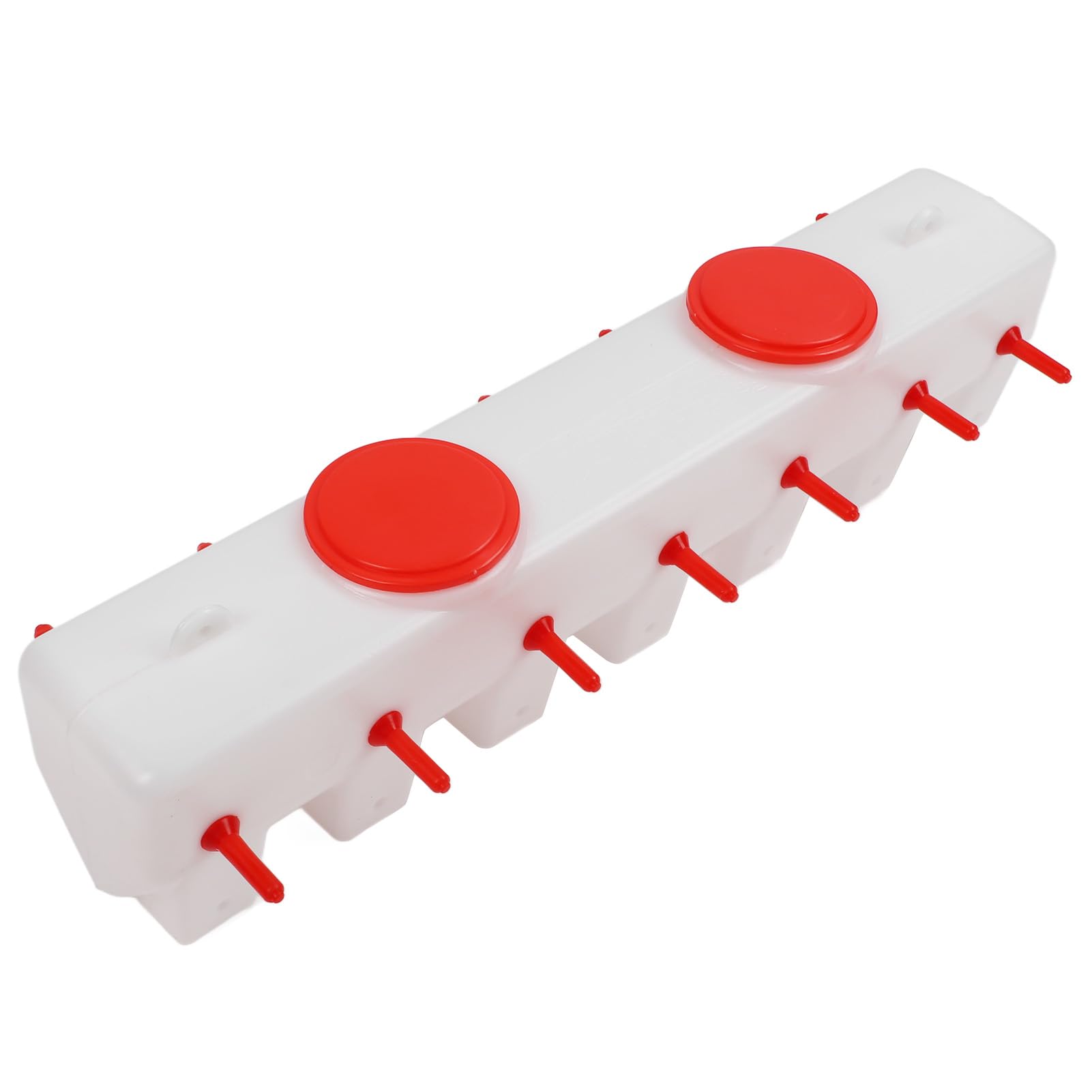 Alimentador de Leche de Cabra para Terneros, 14 Tetinas, Cubo de Alimentación para Ovejas, Lechones, Alimentador de Tetinas para Animales para Ganado Ovino