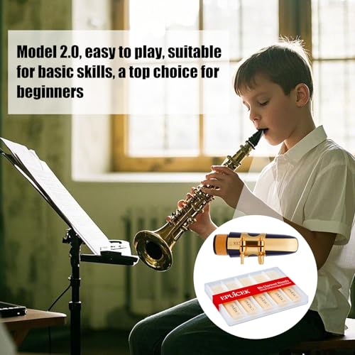 Image of Bb Clarinet Reeds, Strength 2.0 for Beginners, 10 Pack | B Flat Clarinet Reeds, Easy Respons