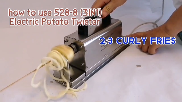 Cortadora Eléctrica de Papas Tornado 3 en 1 Acero Inoxidable miniatura 7