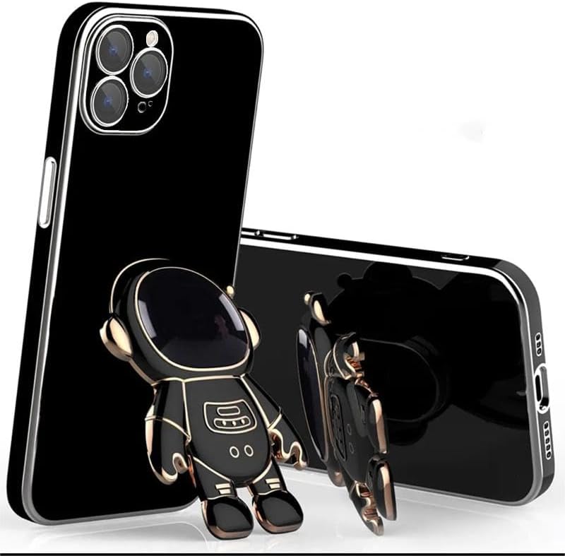 Spevert Funda para iPhone 15 Pro Max con soporte de astronautas protección militar contra caídas Protección completa de lente de cámara a prueba de