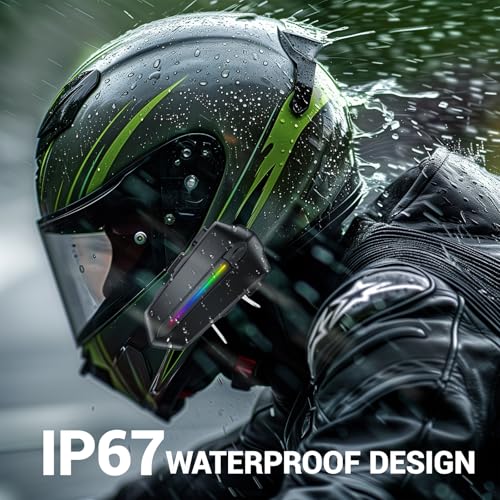 Image of EDYELL Bluetooth Dual Earphone for Helmet | Wireless On Ear V5.4 | HD Calling and HiFi Music | IP67 Waterproof Headset | Compatible with All Helmets-C5S (C5S)