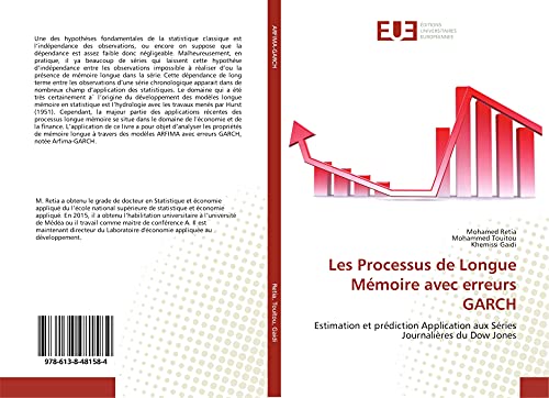 Les Processus de Longue Mémoire avec erreurs GARCH: Estimation et prédiction Application aux Séries Journalières du Dow Jones