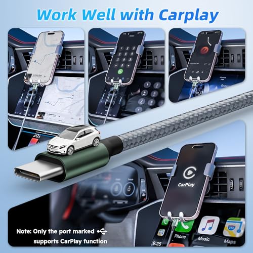 Image of USB C to USB C Cable, Multi Charging Cable with 4 Type-C Connectors, 4 in 1 Charger Cord Type C, Multiple Charger Cord for iPhone 17 /16 /15, iPad,Galaxy S24 /23, Switch, Power Bank, Tablets [5FT]