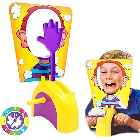 BIOSA Pie Face Game, Funny Family Party Fun Game, Cake Cream Pie In The Face Parent-Child Interactive Game Toys, Funny Pranks Anti-Stress Toys Parent-Child Interaction Kids Adults Cover