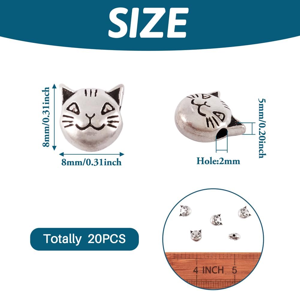 FASHEWELRY Tibetan Metal Animal Shape Spacer Beads - Image 3