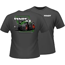 Fendt 1050 Tractor Charcoal Grey Short Sleeve T-Shirt Shirt EXC-452
