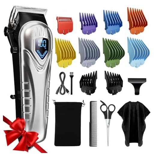 Cordless Professional Hair Clippers Kit with Accessories