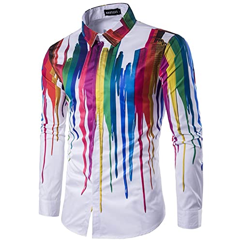Chemisier imprimé boutonné multicolore : le confort des manches longues légères - 4