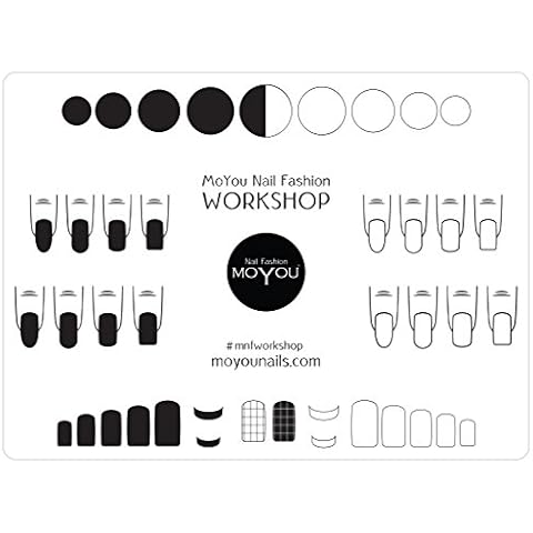 MoYou Nails SILICON PLACEMENT MAT WorkSpace For Stamping Nail Art Protects Surfaces Cover